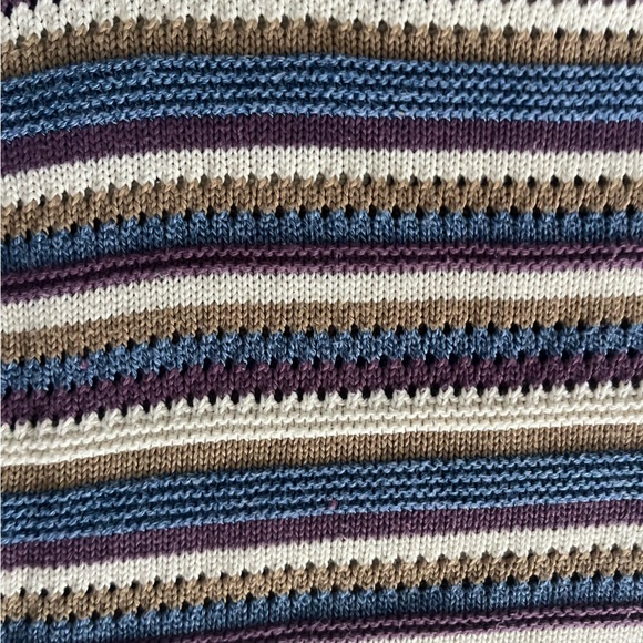 Vintage Cape Cod Sportswear 80s 90s Striped Knit Short Sleeve Shirt Top Medium - Picture 8 of 8